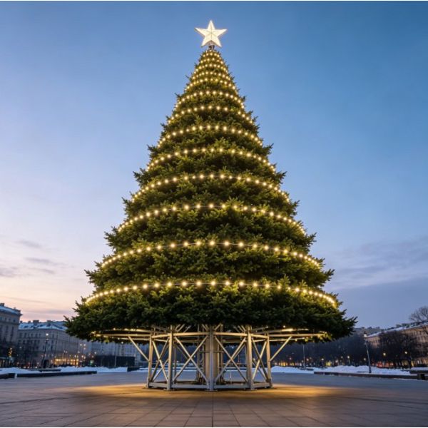Reuze Kerstboomtoren Met Ster