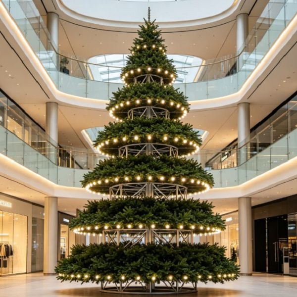 Kerstboomtoren met meerdere lagen-